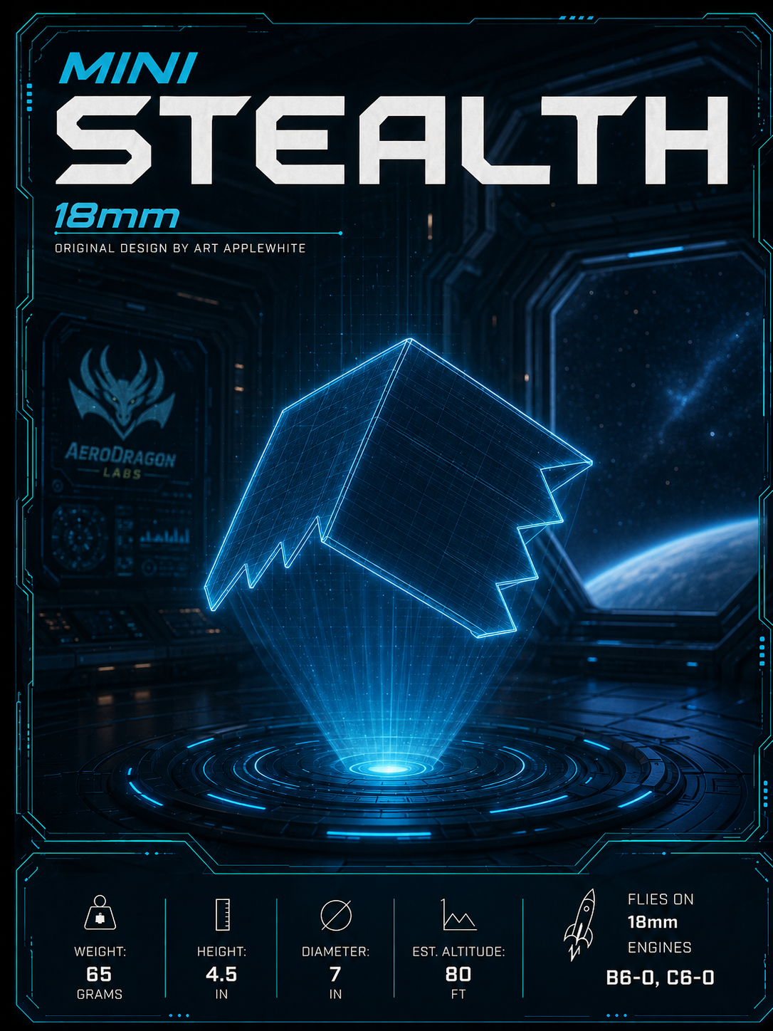 Mini Stealth - 18mm - Art Applewhite