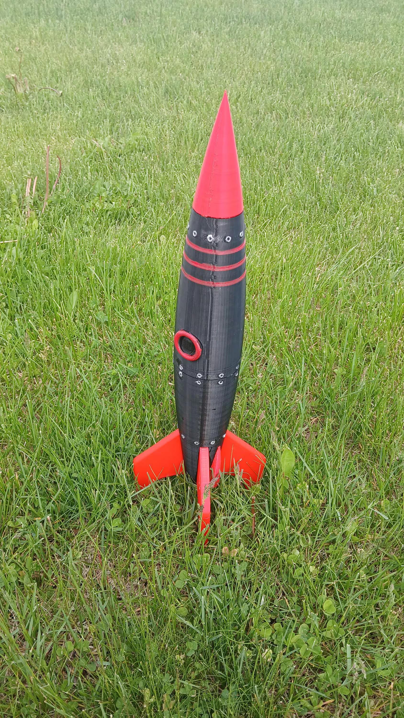 Zenith Express Model Rocket Kit: Retro 3D Printed DIY Rocket - Skill Level 2