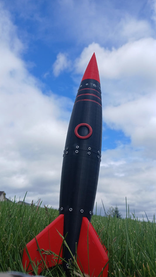 Zenith Express Model Rocket Kit: Retro 3D Printed DIY Rocket - Skill Level 2